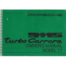 Porsche 911S Turbo Carrera Owners Manual 1977 WKD467221