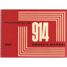 Porsche 914 Owners Manual 1971 WKD462623