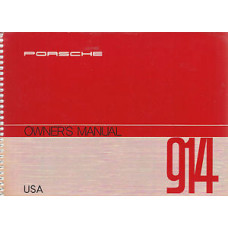 Porsche 914 Owners Manual 1972 WKD464123