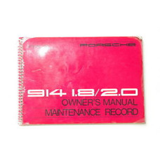 Porsche 914 Owners Manual 914 1.8 -2.0 WKD466023 Burgundy Jacket Included