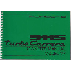 Porsche 930 Turbo Carrera Owners & Maintenance & Warranty Manuals 1977 WKD467221