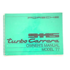 Porsche Owners Manual 911S Turbo Carrera 1977 WKD467221