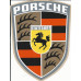 Porsche Vintage Crest Decals 2" X 2.5"