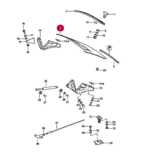 Porsche 911 Deck Lid Rear Engine Lid 91151201065GRV
