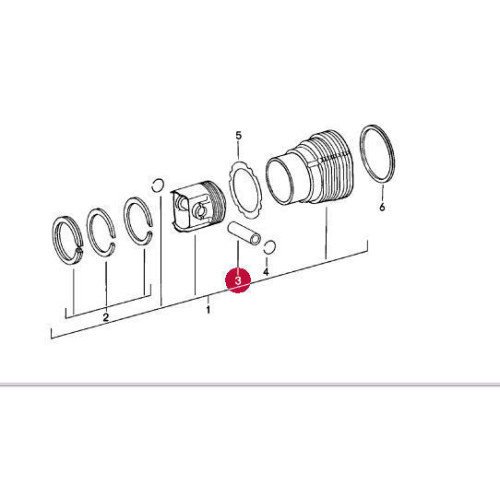 Porsche 930 911 Engine Piston Wrist Pins 23mm Diameter 93010338800 Mahle