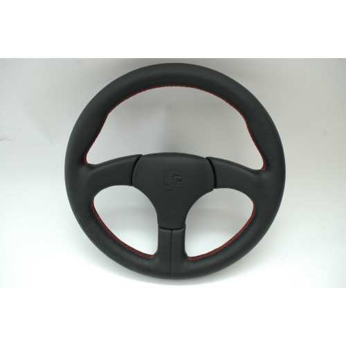 thumbnail image 2 of L'ARTE PELLE Genuine Leather Gearbox Headset For Alfa Romeo 159 - Black With Red Stitching 2 of 5