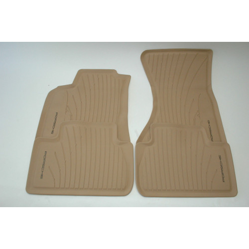 Porsche 95B Macan Rubber Floor Mats Beige 95B044800314H0