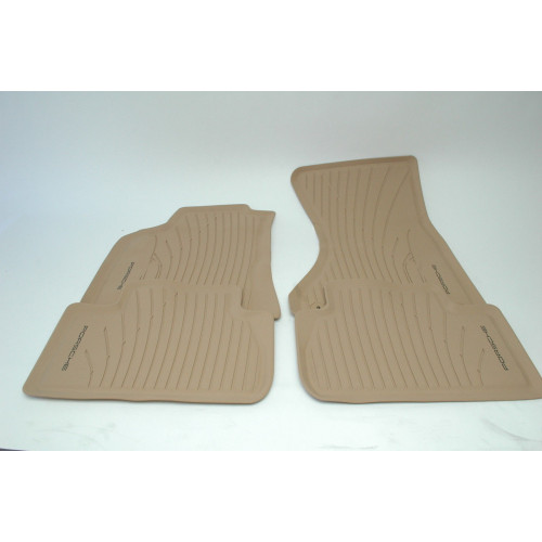 Porsche 95B Macan Rubber Floor Mats Beige 95B044800314H0