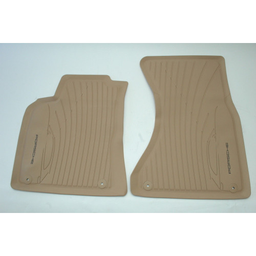 Porsche 95B Macan Rubber Floor Mats Beige 95B044800314H0
