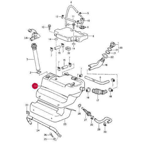 Porsche 993 Fuel Tank 99320102100