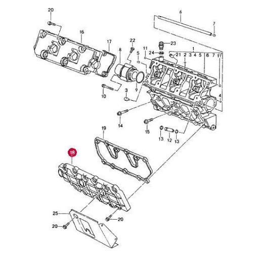 Porsche 993 Twin Turbo Valve Covers Lower 99310511750 99310511654