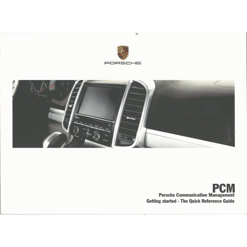 Porsche PCM Quick Reference Guide PCM 3.1 Owners Manual WKD952012115