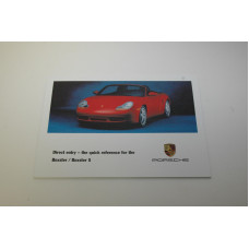 Porsche 986 Boxster Owners Operation Manual WKD98692101